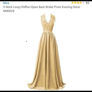 Long chiffon Formal prom or bridesmaids dress
